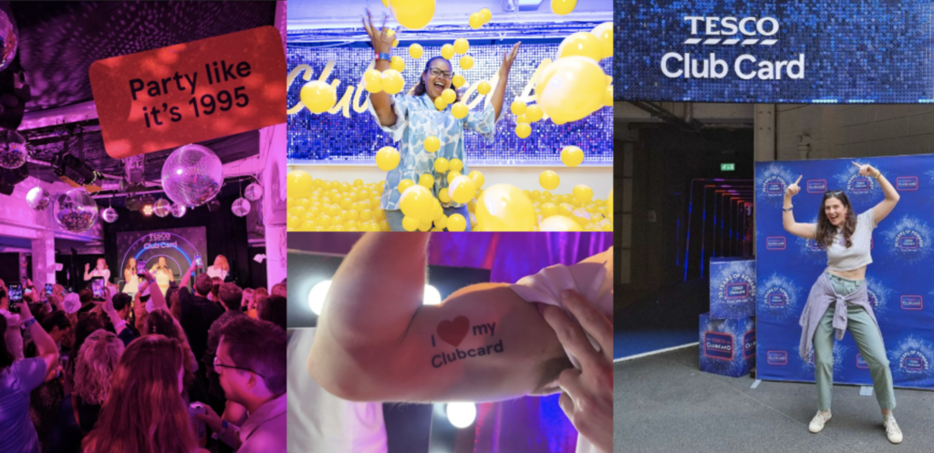 Neil Scrivener project directed an event for Tesco to celebrate the 30th birthday of the Club Card - with Blue and B*Witched performing.